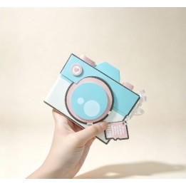 Caixa Câmera com Fotos Estilo Polaroid - modelo 1