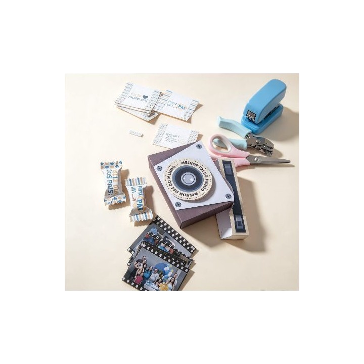 Caixa Câmera com Fotos Estilo Polaroid - modelo 3