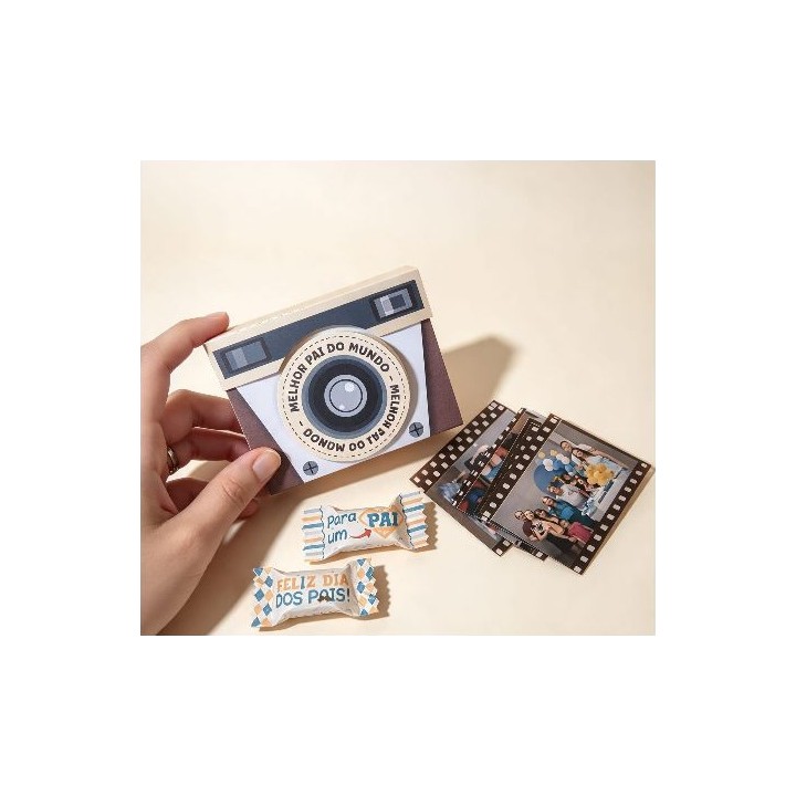 Caixa Câmera com Fotos Estilo Polaroid - modelo 4