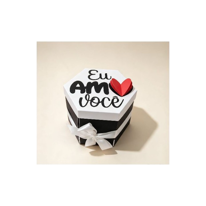 Caixa Explosão Personalizada com Caneca ou Doces - modelo 1