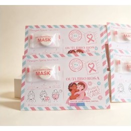 Tag Personalizada com Máscara Facial Comprimida - modelo 1
