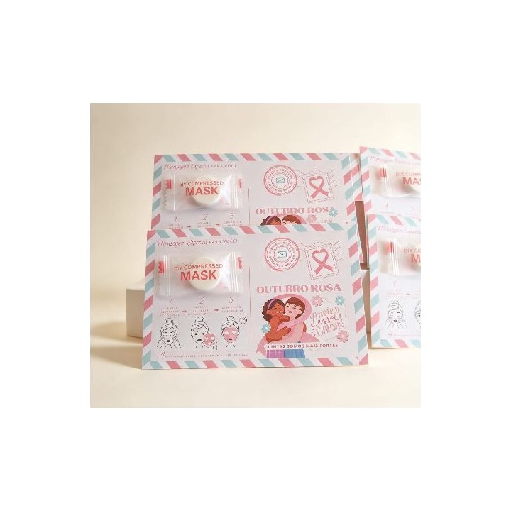 Tag Personalizada com Máscara Facial Comprimida - modelo 1