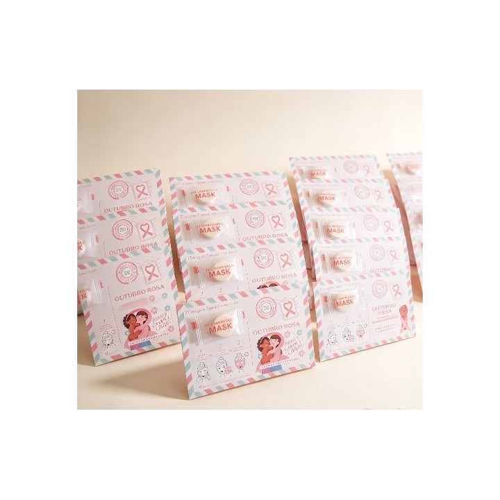 Tag Personalizada com Máscara Facial Comprimida - modelo 2