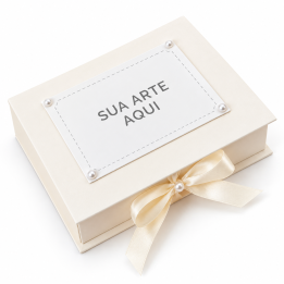Caixa Cartonada Personalizada com Bloquinho 20x15x5 cm - Sua arte aqui