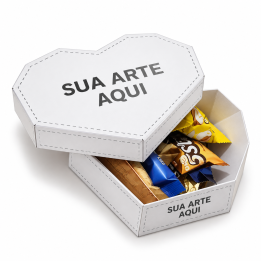 Caixa Coração Personalizada - Sua arte aqui